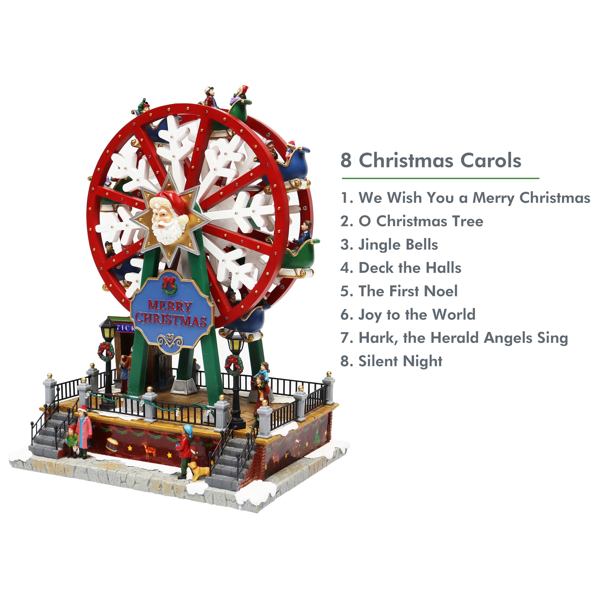 Moments in Time 14.8” Animated Carnival Ferris Wheel Décor